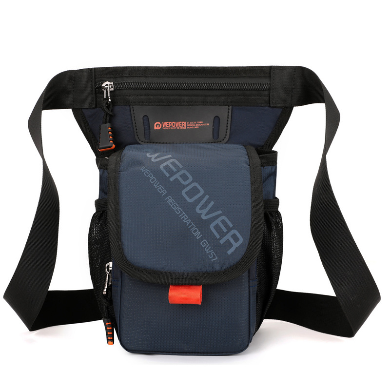 WEPOWER bolso de cintura deportivo al aire libre multifuncional para caminar bolso de hombro de hombre bolso de teléfono móvil bolso de piernas de bicicleta