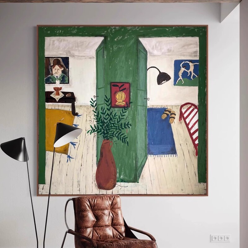 Matisse Fauvism Decorative Painting Niche Art Living Room Sofa Background American Restaurant Bedroom High-level Hanging Painting