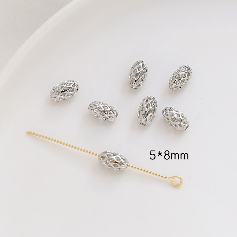1g Weight Beads Jewelry Making Type DIY Jewelry Accessories Classification 1 Piece Quantity Copper Material Solid Color Pattern Plating Design Simple Style Style 1 Piece Copper Solid Color DIY Jewelry Accessories Beads 19