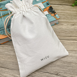 Cotton and Linen Drawstring Storage Bag Small Cloth Bag Drawstring Bag Cotton and Linen Drawstring Canvas Bag Gift Dustproof Rice Logo