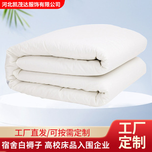 Hot-melt Cotton Mattress Labor Protection Site Dormitory Upper and Lower Spread Single Thickened Bedding Cold-proof Warm-keeping Relief Cotton Mattress