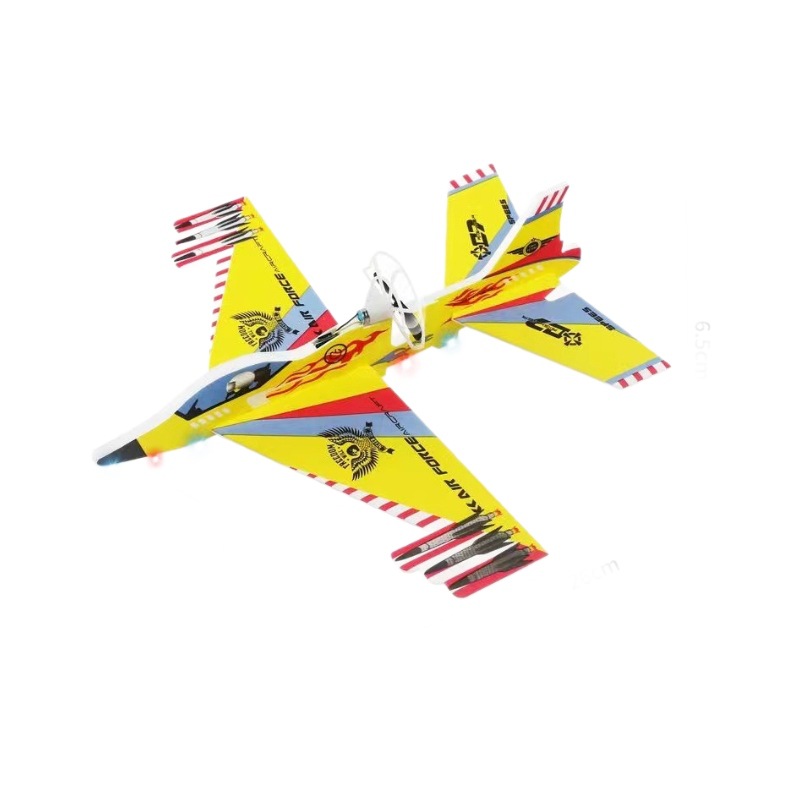 airplane from foam with light