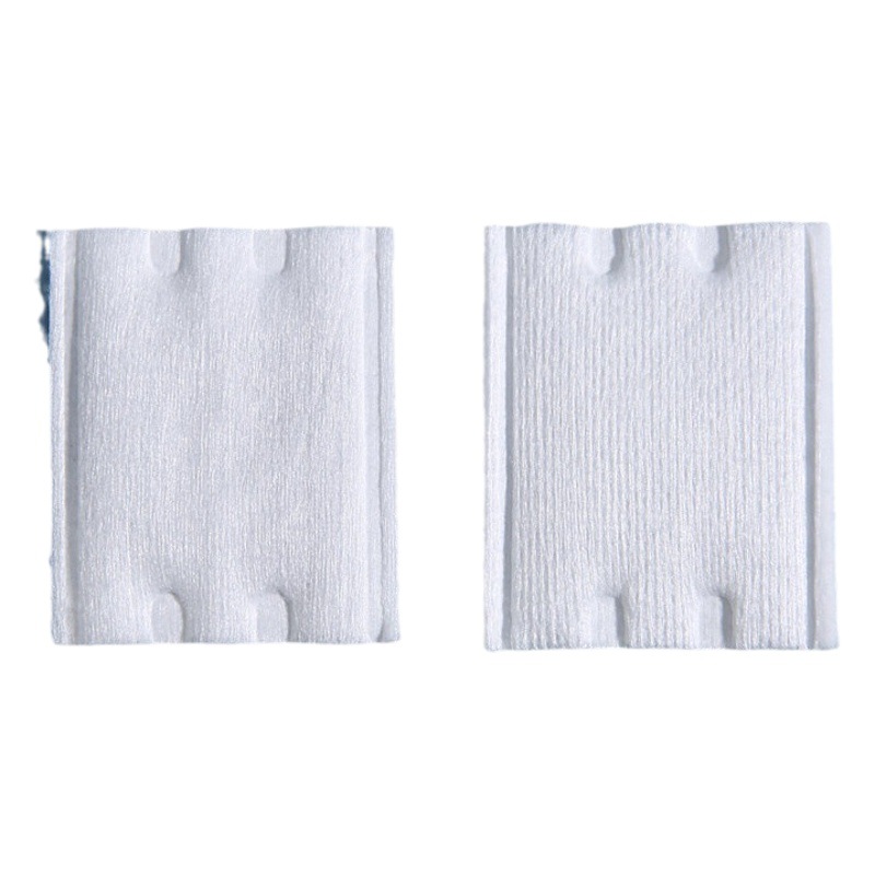 Fábrica en stock algodón maquillaje fábrica de algodón al por mayor a granel removedor de maquillaje desechable removedor de uñas hoja de algodón cuadrado de tres capas