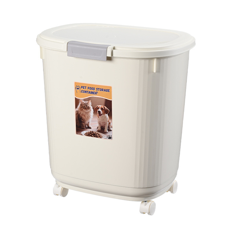 Contenedor de Almacenamiento de Alimento para Mascotas 20 kg / 40 lb de Plástico PP, Hermético y a Prueba de Humedad image 6