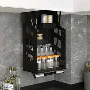 ✅ Pull-Down Basket for Hanging Cabinets, Pull-Down Kitchen Cabinet Spice Basket, Vertical up and down Lift