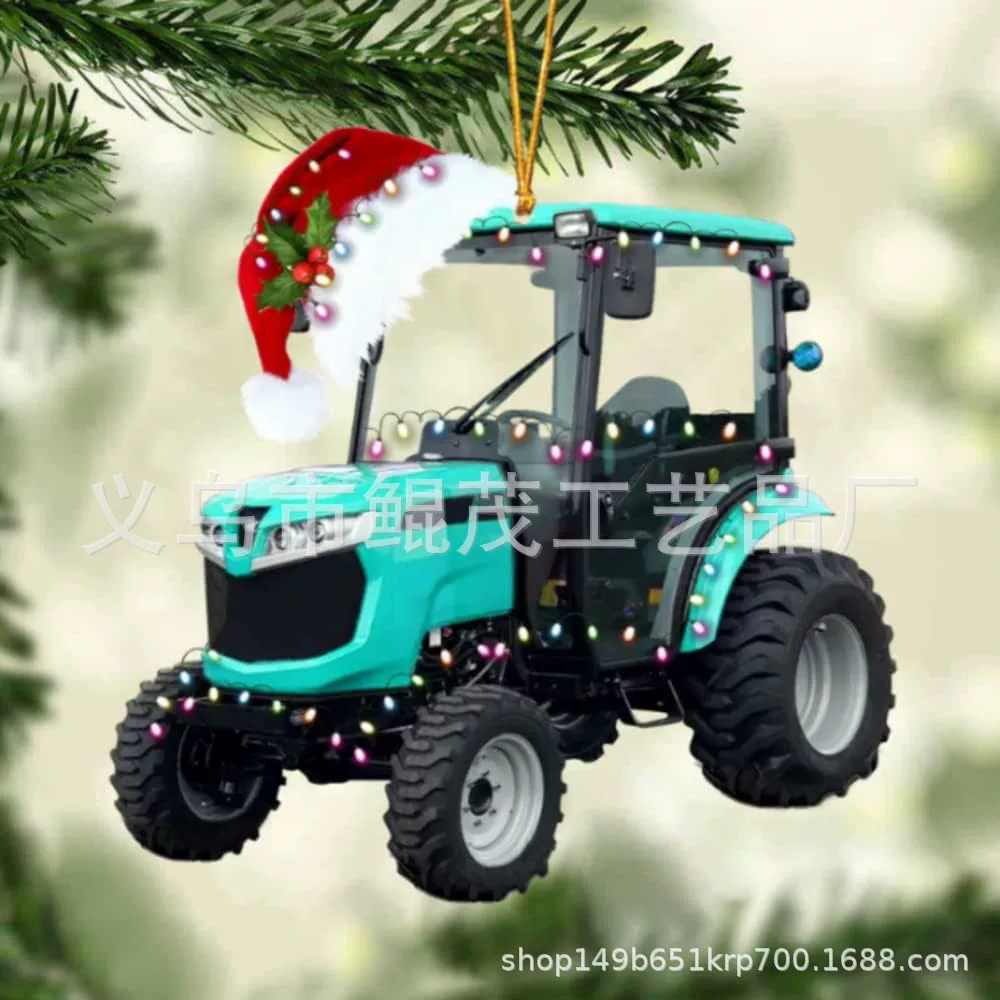 Трактор, акриловые украшения, подвеска, 2023, импорт