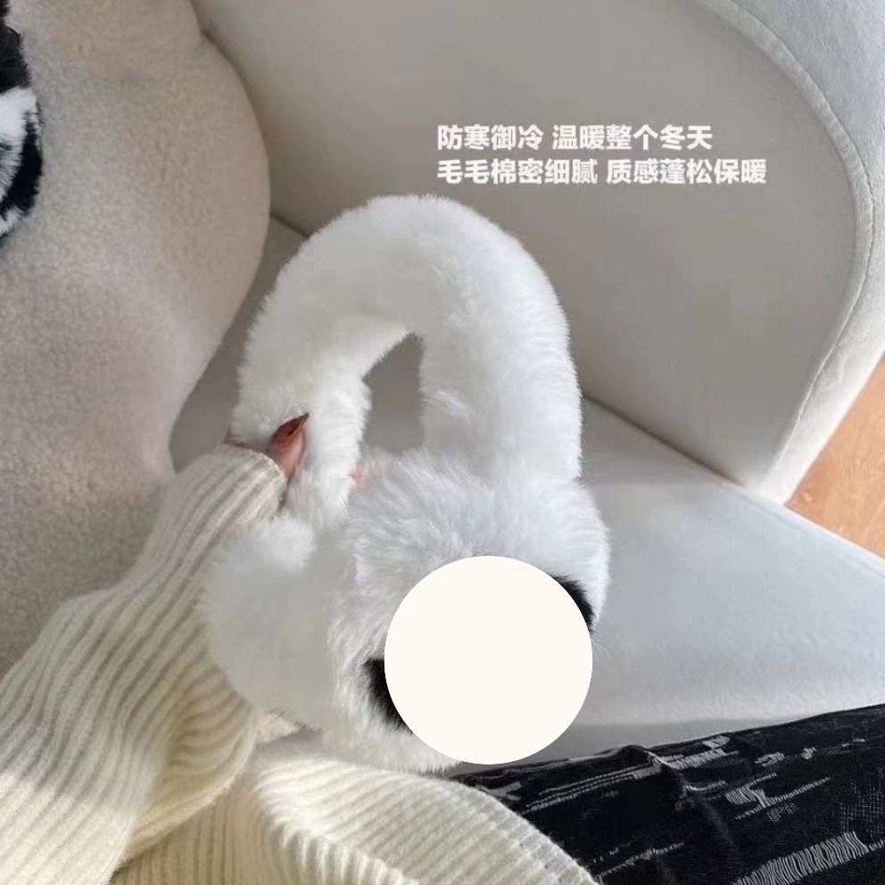 Мужские и женские наушники с имитацией кроличьей шерсти Рекса, двойные C, осенне-зимние плюшевые теплые наушники, меховые ароматные наушники для ушей