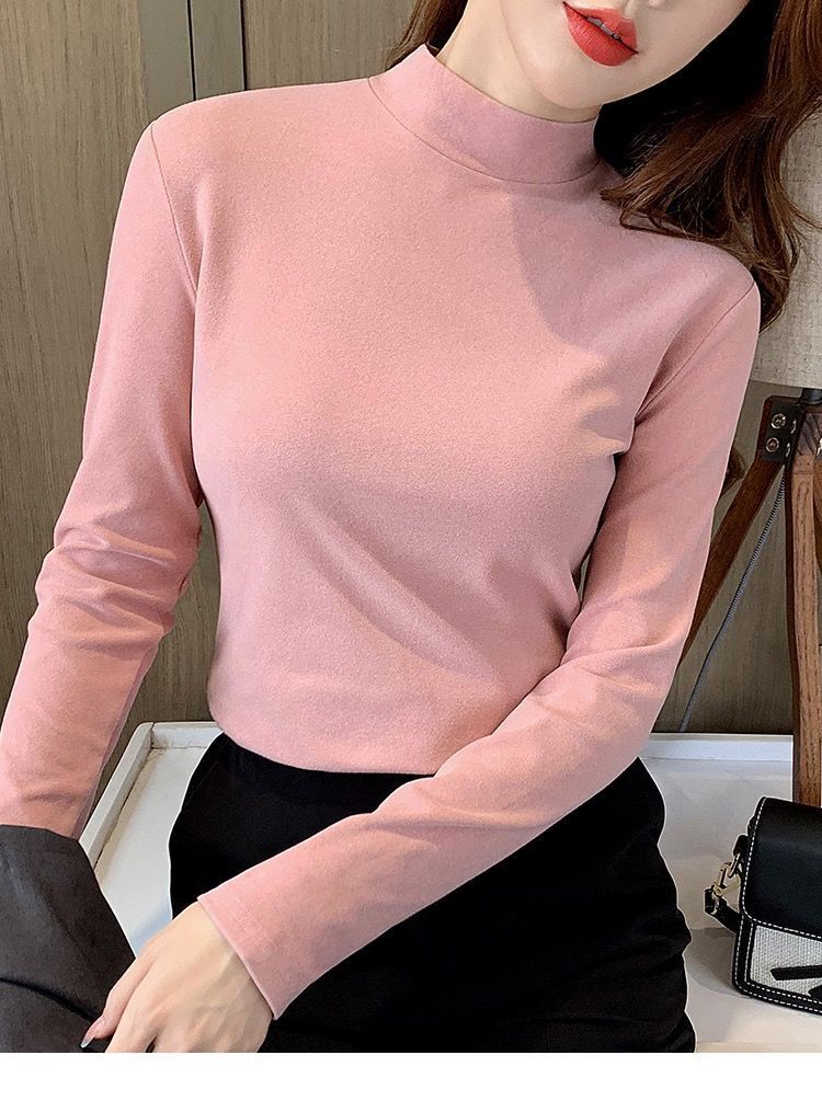 Women's T-shirt Long Sleeve T-shirts Casual Solid Color display picture 1