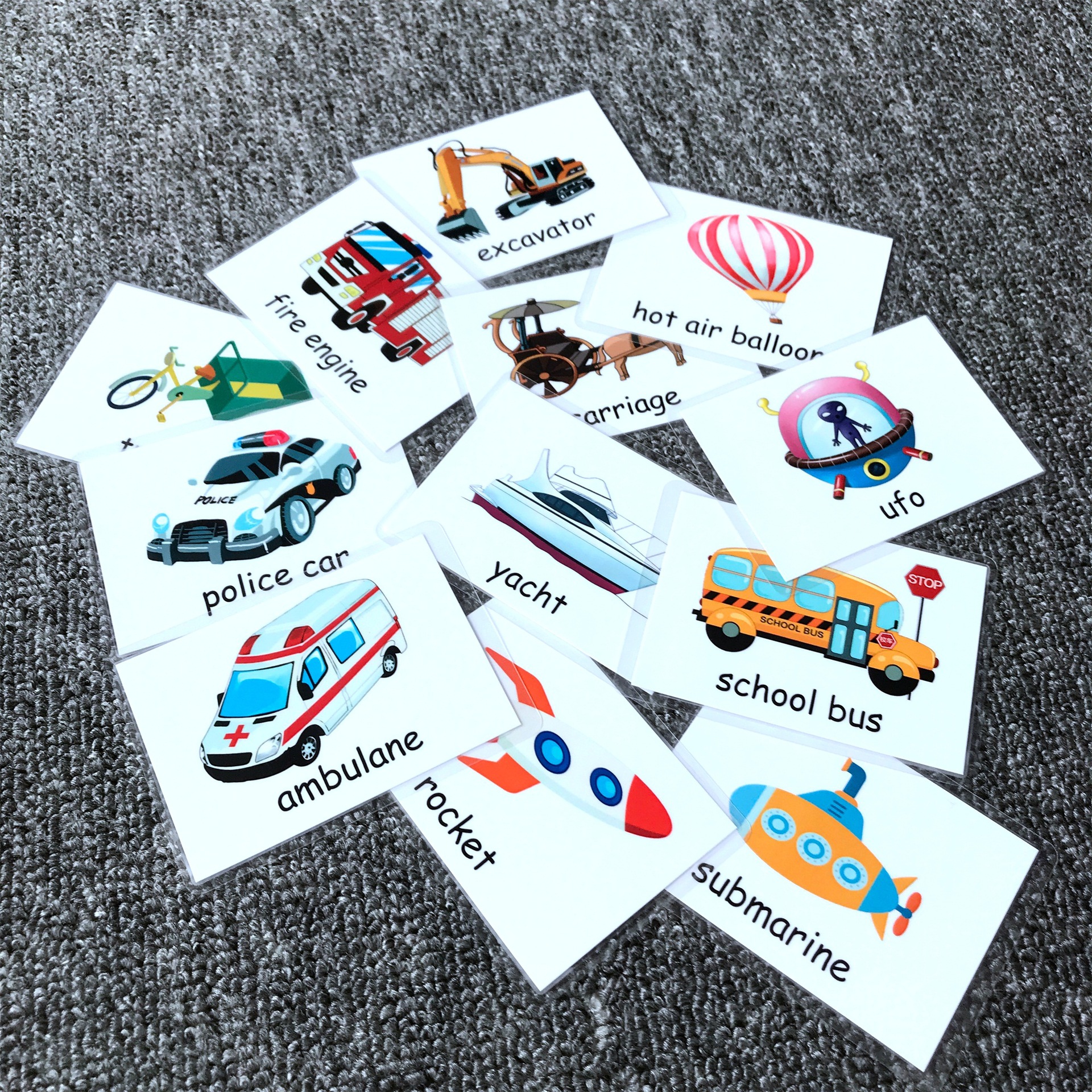 塑封防水颜色动物字母拼读英语单词学习闪卡片color flash cards-阿里巴巴