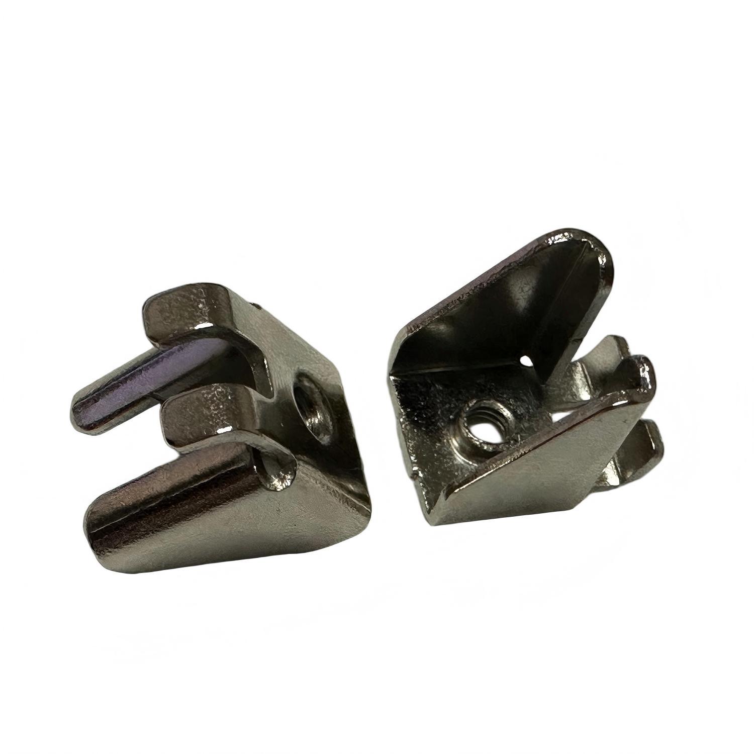 厂家直供不锈钢五金精密冲压固定扣 镀镍防锈开孔现货