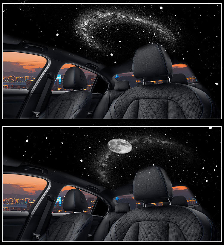 Cross-Border USB Car-Mounted Starry Sky Projection Light for Car Interior Modification, Bedroom Ceiling Romantic Galaxy Starry Sky Atmosphere Light