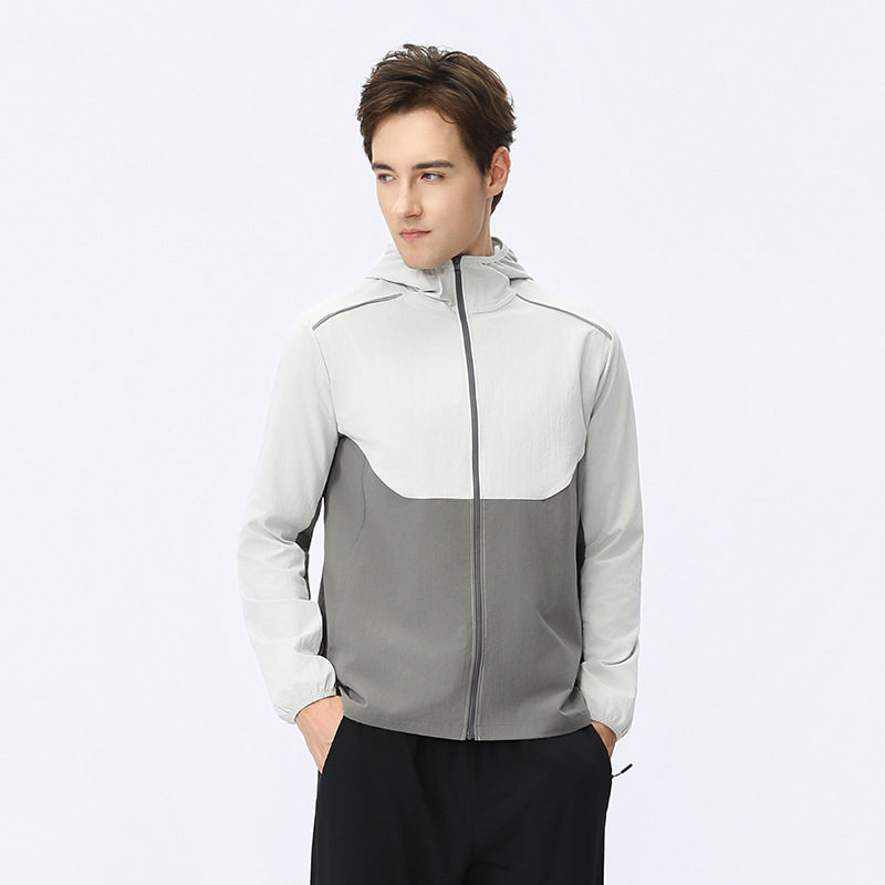 Otoño Lulu correr al aire libre chaqueta ligera y transpirable chaqueta delgada impermeable vestir chaqueta protectora solar chaqueta deportiva