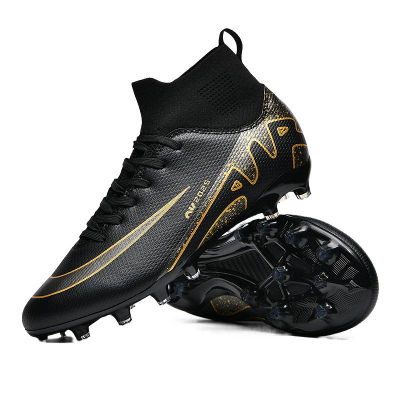 Venta al por mayor transfronteriza de nuevos zapatos de fútbol de alta calidad para estudiantes masculinos y femeninos AG tachuelas largas TF tachuelas rotas zapatos de entrenamiento de competición artificial