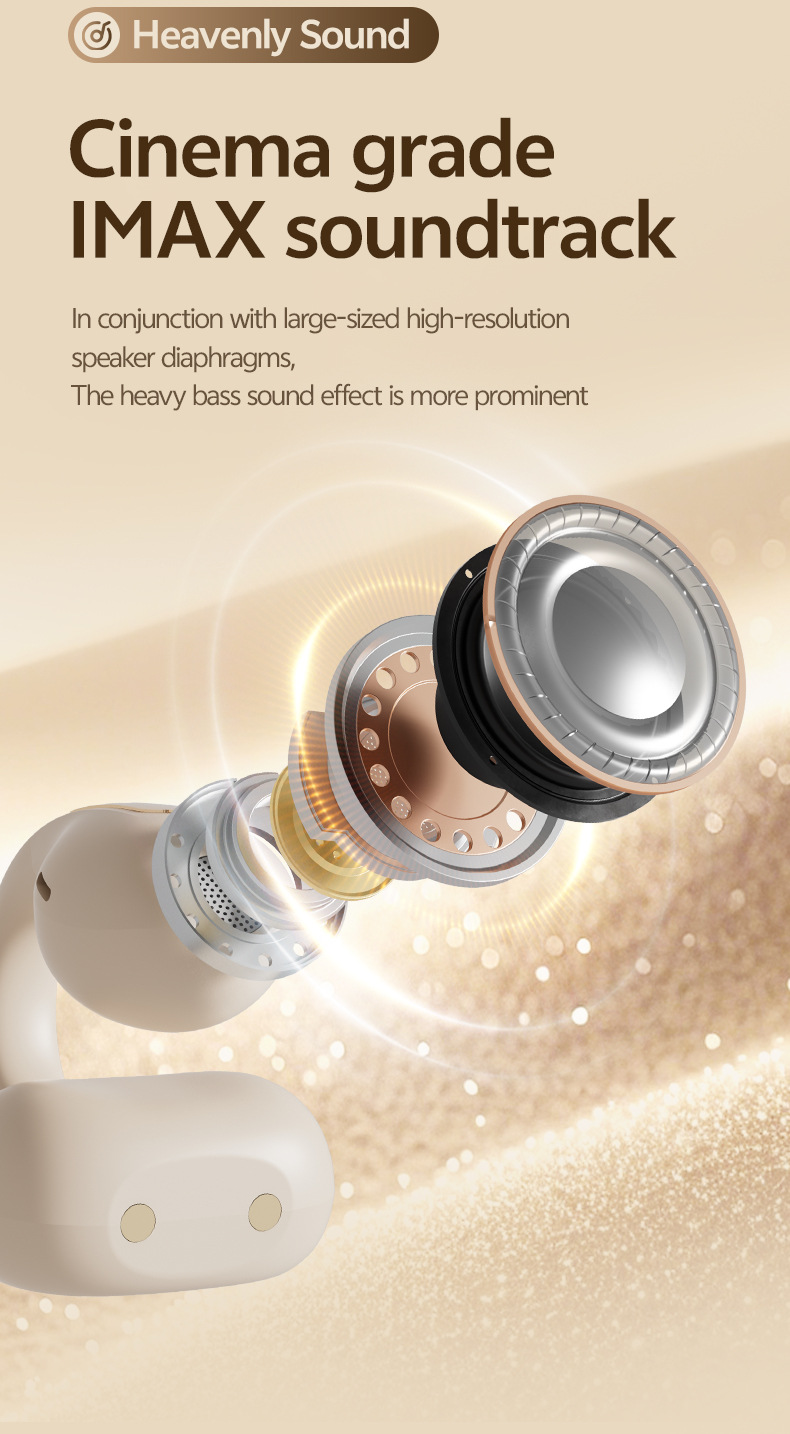 New 2025 OWS Open-Ear Earbuds – High-Fidelity, Smart AI Translation & Ear Clip Design_voghion.com