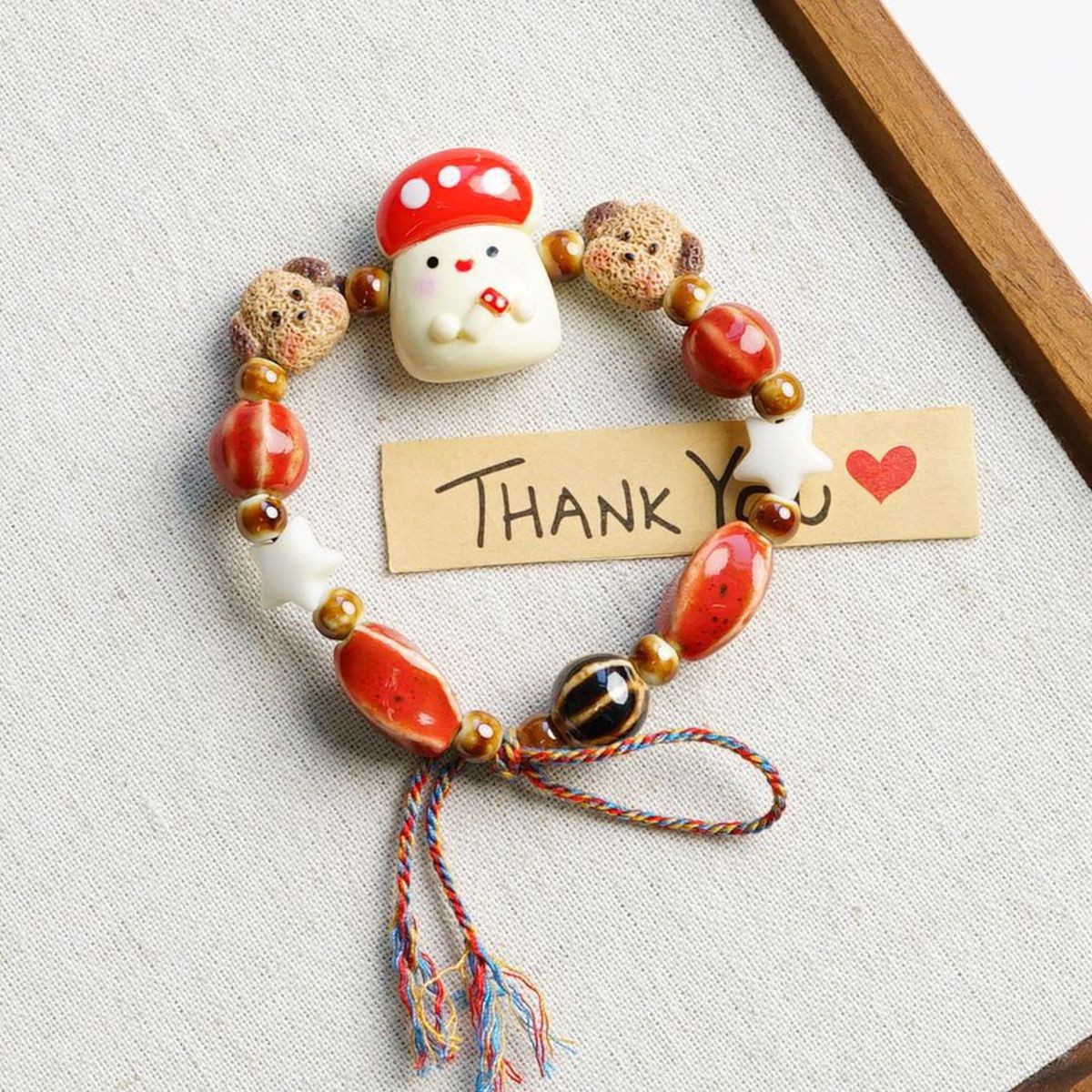 Jingdezhen pulsera de cerámica de verano mujer alta sensación galletas serie de gatos nicho diseño universal pulsera alta sensación