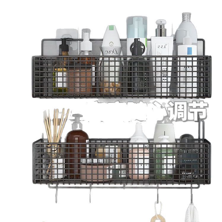 トイレの棚は穴を開けないでください。浴室の壁に壁を掛けて、神器を掛けて洗面台のトイレ用品を収納します。|undefined