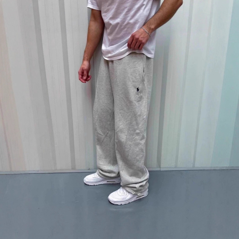 Cross-Border 2025 Retro Y2K Street Fashion Simple Loose Sweatpants with Embroidered Pony Versatile Casual Long Pants Hot Trend