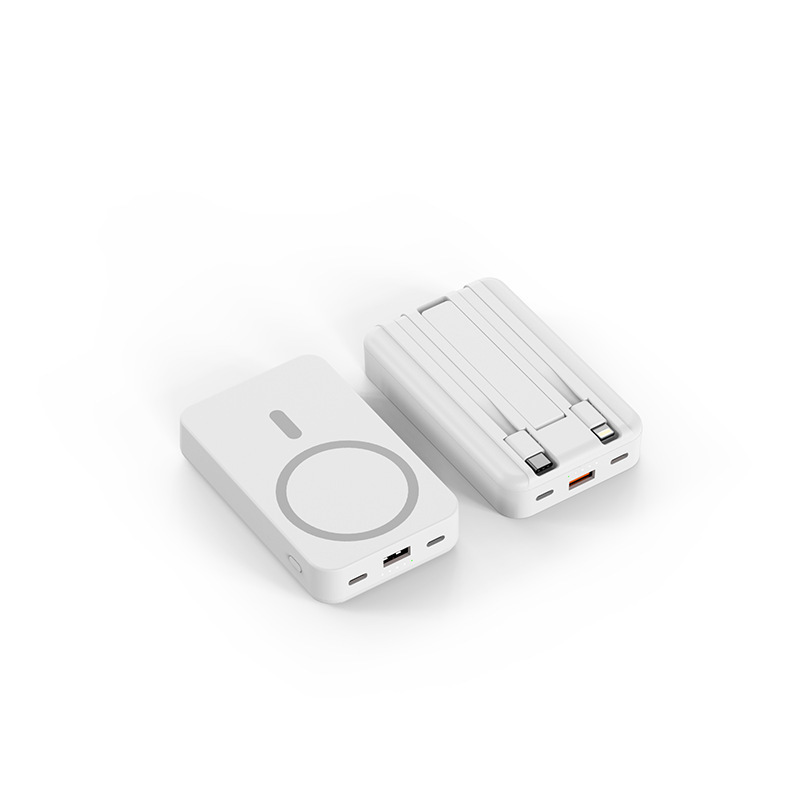 ケーブル付き Magsafe 磁気ワイヤレスパワーバンク 10000 mAh 22.5W 高速充電モバイル電源 k790|undefined