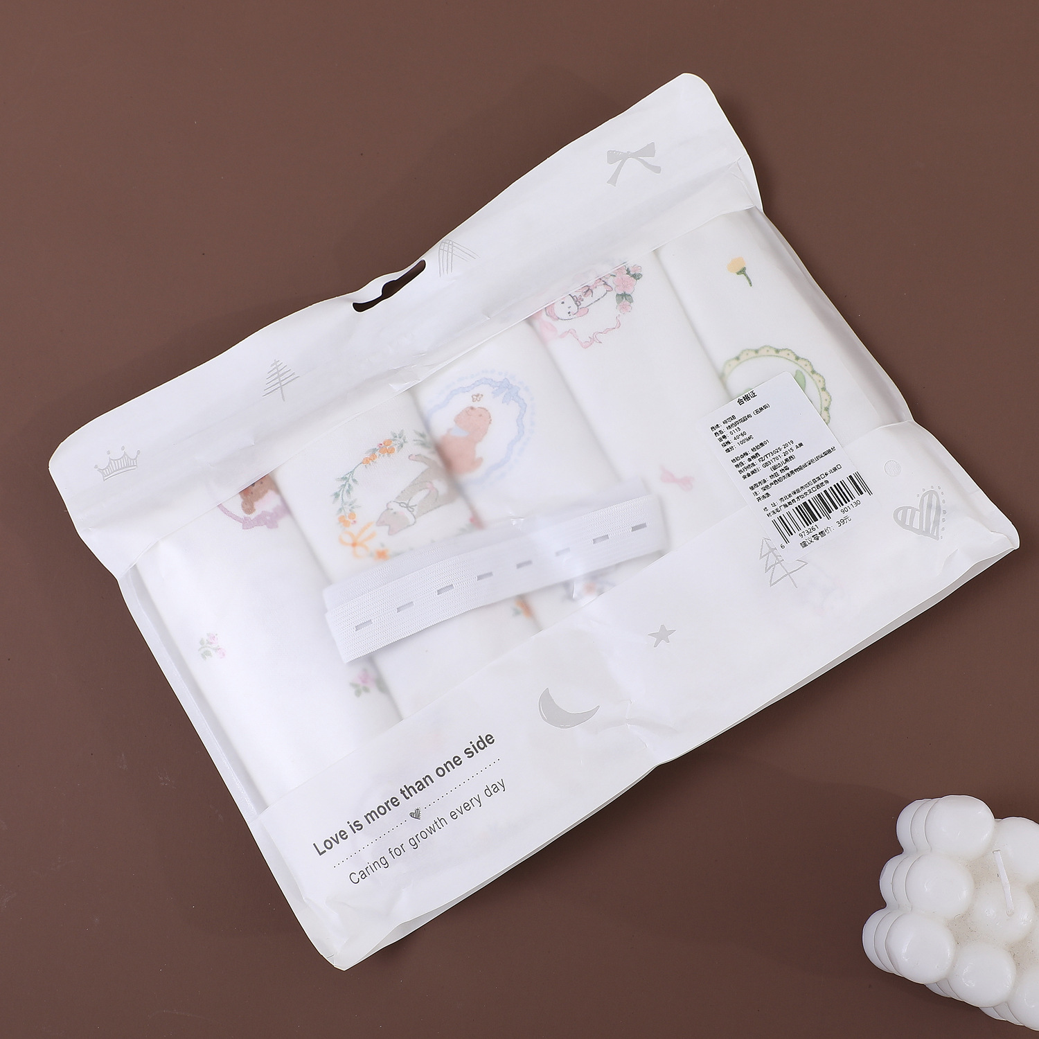 Baby pure cotton a diaper baby absorbent urine meson newborn baby Ao Cotton Diaper four seasons available 5 pieces