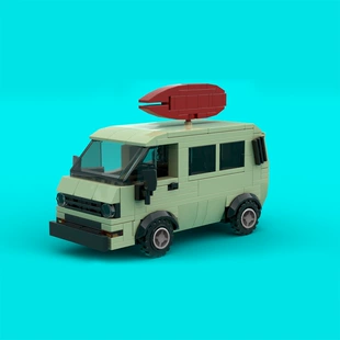 Конструктор «Пицца-фургон» MOC-101026