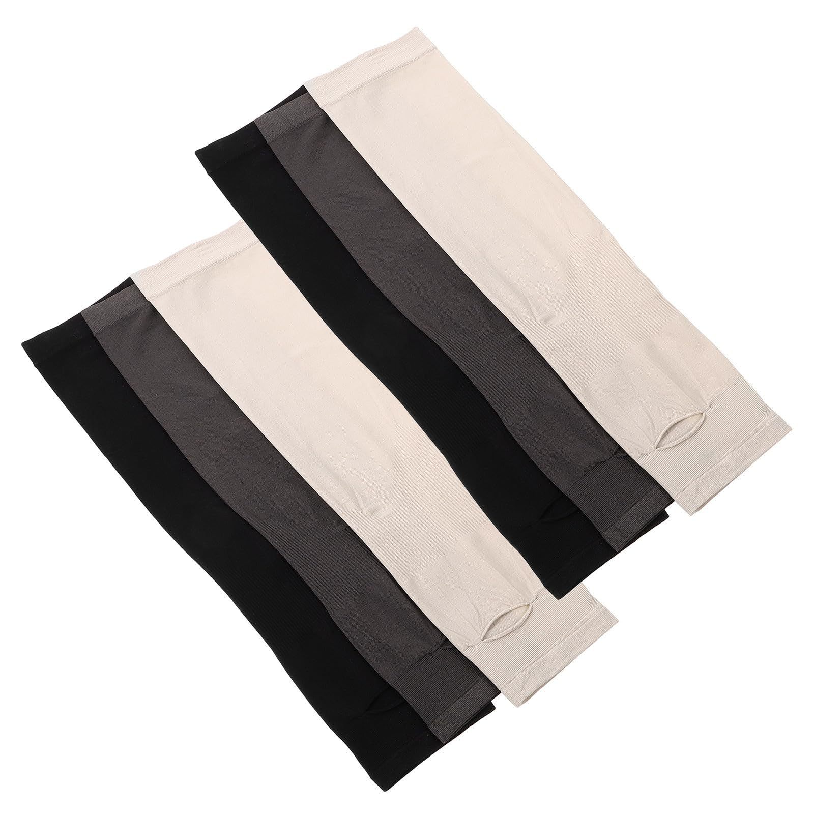 Cooling UV Protection Arm Sleeves, 6-Pair Pack, Breathable Nylon Material, Unisex Sun Protection Ice Sleeves