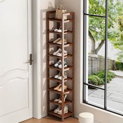 靴棚多層家庭用小型の狭い入り口に入って着地した家の靴箱の収納棚はシンプルで丈夫な容量です。