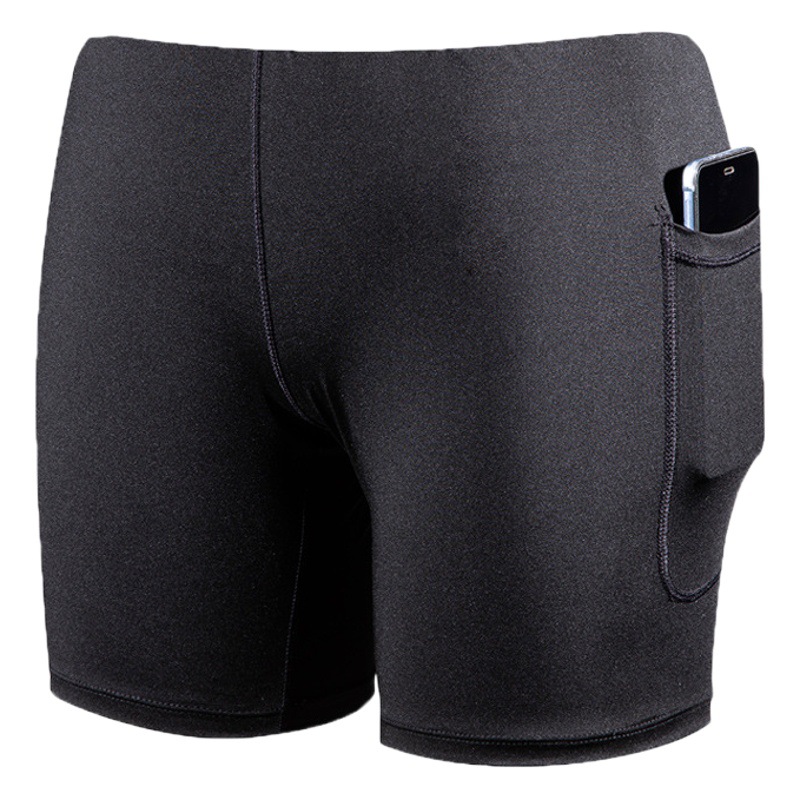 European and American Men's Swimming Trunks with Zipper Flap Pocket Pantss Two-In-One Beach Trunks for Men, Anti-Embarrassment, Quick-Drying, Water-Repellent Lining Shorts