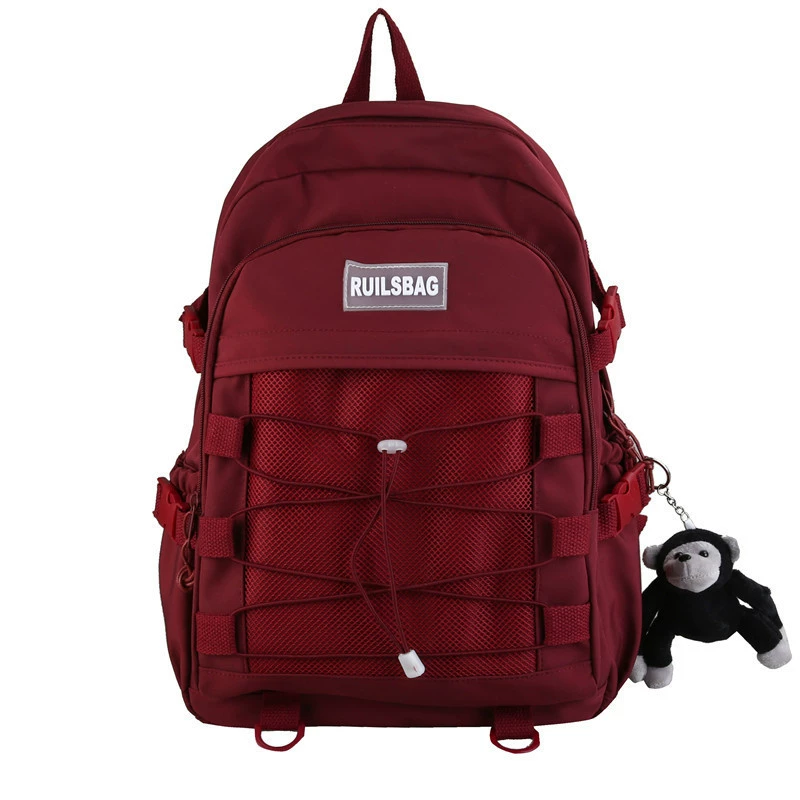 Trend capacious backpack, shoulder bag for elementary school students, universal Japanese school skirt, Korean style