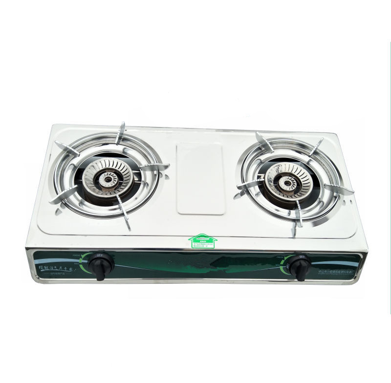沼气灶不锈钢台式沼气双灶燃气沼气两用灶家用节能高效兽用