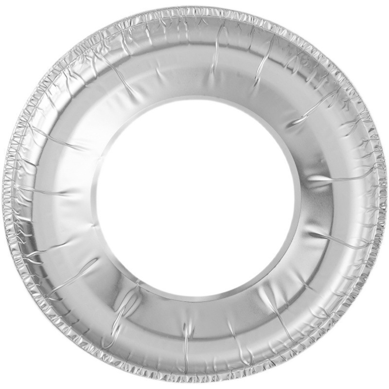 Gas Stove Oil-proof Mat Round Stove Tin Paper Ring Kitchen Aluminum Foil Cleaning Mat Square Gas Stove Protective Mat