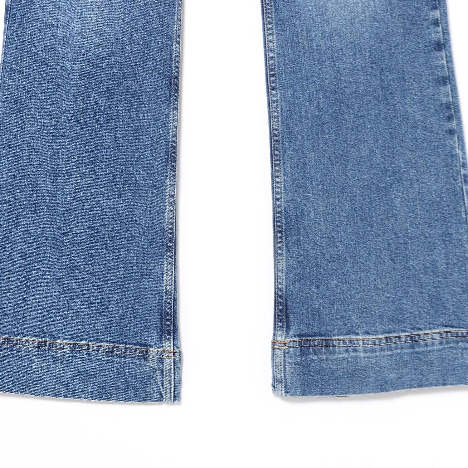 Women's Clothing High-Waisted Straight Leg Jeans Women's Style Summer Patch Pockets For Formal & Casual For Women_ecoleips.com