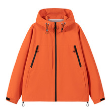向日葵色大牌同款夹克男情侣户外防水防风冲锋衣春季新款登山服进