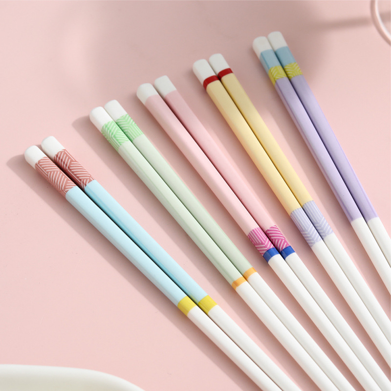High-End Household Ceramic Chopsticks, Creative, Simple, High-Looking, High-Temperature-Resistant, Non-Slip, Mildew-Proof, Special Public Chopsticks, Dishwasher-Safe