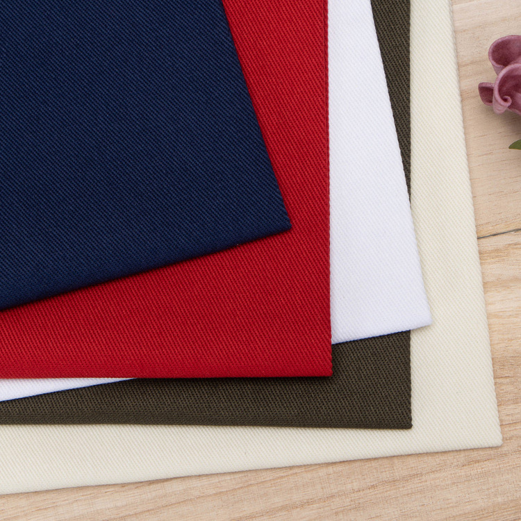 305gsm 10 * 10 + 70D algodón spandex twill 97% algodón 3% spandex pantalones de hombre tela de algodón elástico