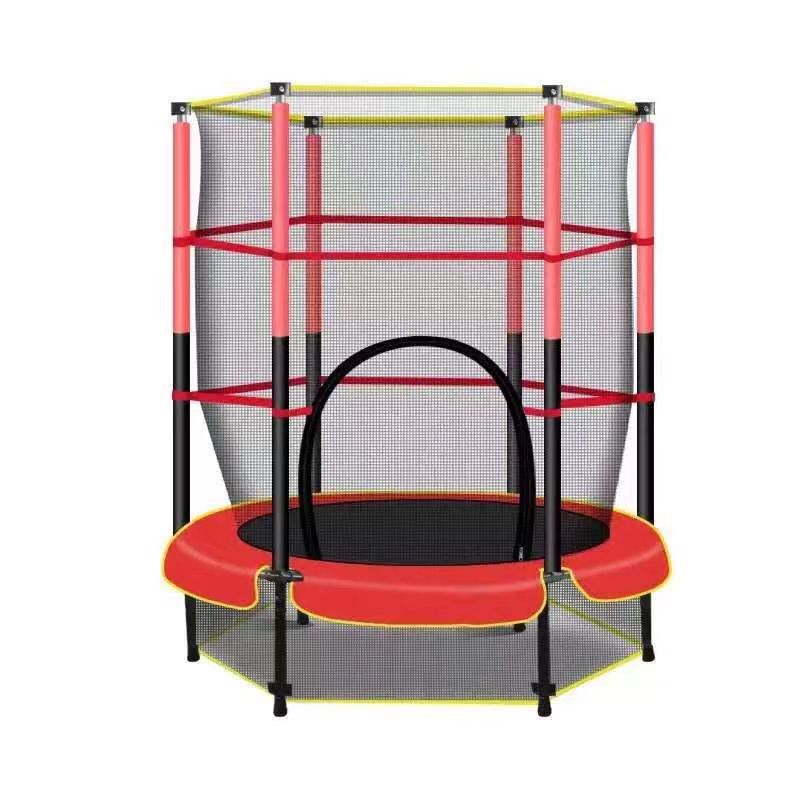 Cama de salto para niños domésticos con red protectora para bebés indoor rebotando cama de salto de tubo de acero grueso anti-flip lateral cama de salto image 2