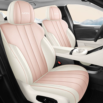 Modelə uyğun (Original) oturacaq örtükləri — Cover, Breathable Leather Cushion Interior - peach-powder-standard-version-remarks-model-year-rear-half-package