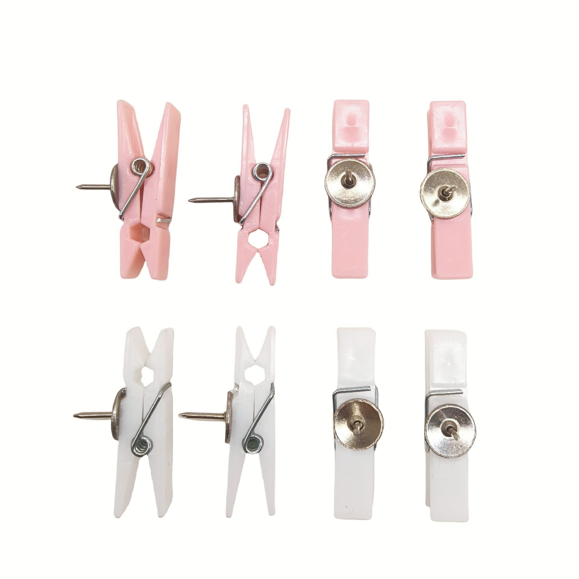 Ventas directas de papelería creativa de plástico transparente clip de color clip de fotos de madera corcha hecha a mano DIY clip de decoración