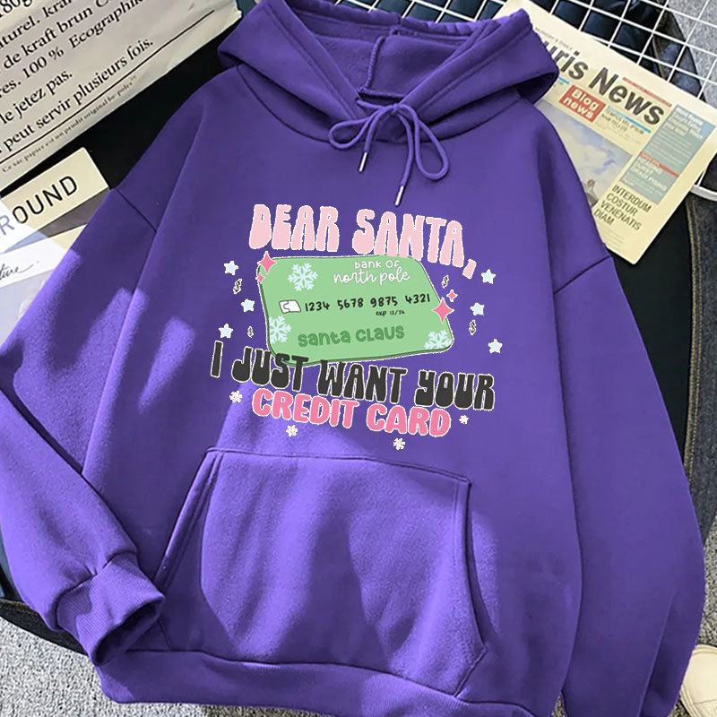 Merry Christmas Harajuku New Year Women Man Graphic Hoodies