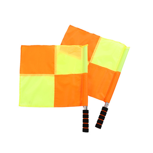 Manufacturer supplies stainless steel tube referee flag, patrol flag, linesman flag, signal flag, starting flag, football training