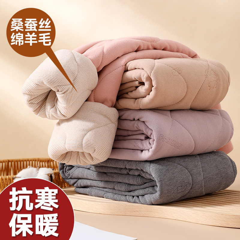 Autumn and Winter Children's Warm Pants Boys and Girls Wear School Uniform Artifact Large Children's Cotton Pants Student fleece-lined Thickened Autumn Pants
