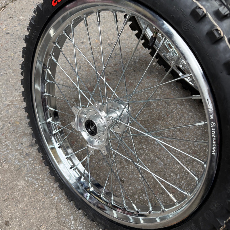 Ultra Bee modified 80/100-19 rear 100/90-18 chrome-plated wheel hub CST off-road tire assembly