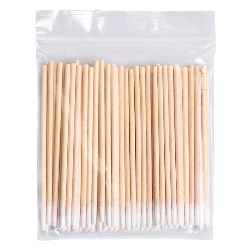 Factory direct tattoo with 7cm pointed cotton swab spot disposable bag wooden pointed small cotton swab
