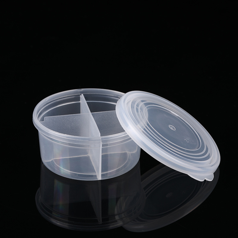 4개의 격자 둥근 상자 8.5*4*7.2cm