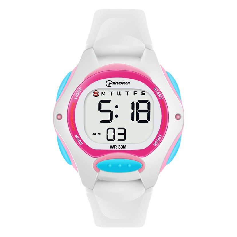 Popular reloj electrónico para niñas deportes impermeable luminoso despertador examen estudiante multifuncional reloj para niños en stock al por mayor