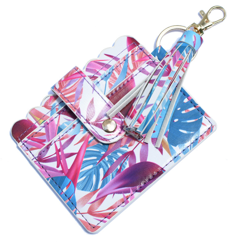Card Holder Bags Type Women's Snakeskin Leopard Pu Leather Flip Cover Card Holders