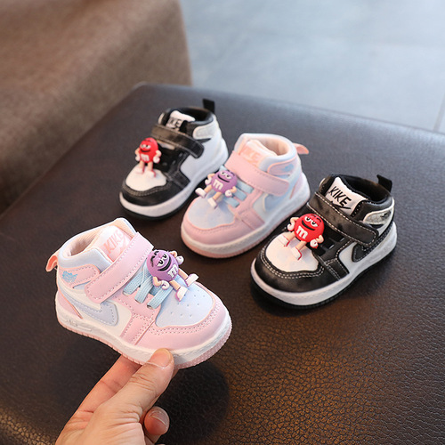 Baby sports shoes sneakers autumn cartoon 0-3 years old 1 soft sole non-slip children's casual shoes toddler shoes boys and girls shoes