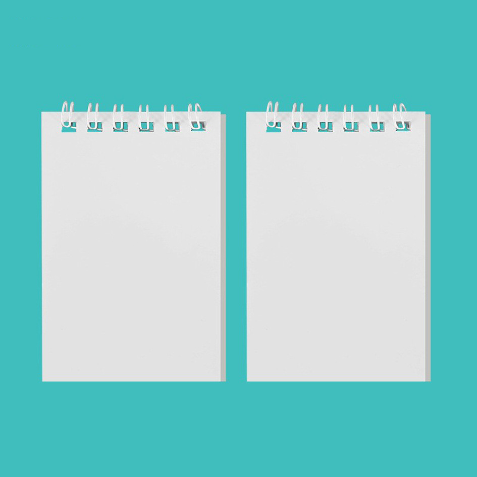 Flip-up en blanco bobina cuaderno mini portátil Bloc de notas de hojas sueltas nota desgarrable cuaderno de hojas sueltas de papel