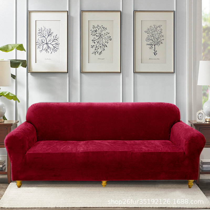 Autumn and winter plush stretch all-inclusive cover fabric sofa towel sofa cushion Amazon eBay cross-border sofa cover