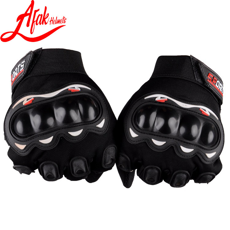 AFAK dedo completo off-road Riding medio dedo guantes de Ciclismo de motocicleta al aire libre cáscara dura protección de la mano guantes de la motocicleta