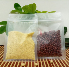 廠家批發 透明食品包裝袋 乾貨雜糧自封袋 亞光磨砂自封袋